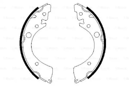 Комлект тормозных накладок (BOSCH: 0 986 487 356)
