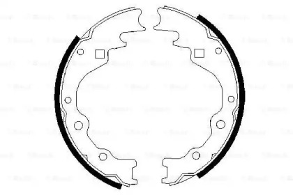 Комлект тормозных накладок (BOSCH: 0 986 487 359)