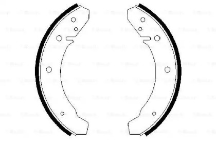 Комлект тормозных накладок (BOSCH: 0 986 487 367)