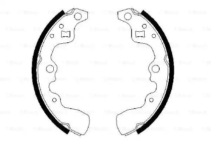 Комлект тормозных накладок (BOSCH: 0 986 487 379)