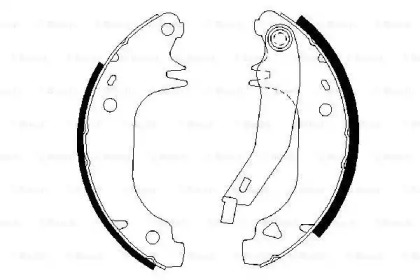 Комлект тормозных накладок (BOSCH: 0 986 487 382)