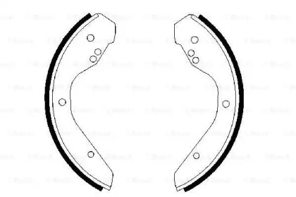 Комлект тормозных накладок (BOSCH: 0 986 487 386)