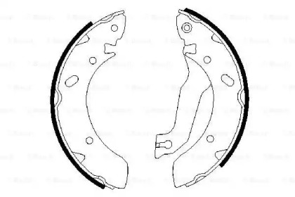 Комлект тормозных накладок (BOSCH: 0 986 487 387)