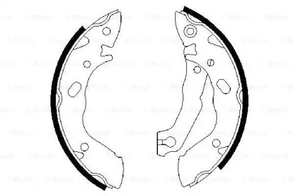 Комлект тормозных накладок (BOSCH: 0 986 487 400)