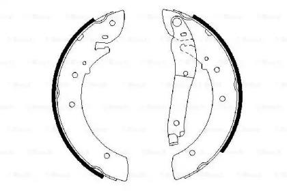 Комлект тормозных накладок (BOSCH: 0 986 487 403)