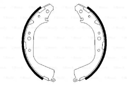 Комлект тормозных накладок (BOSCH: 0 986 487 414)