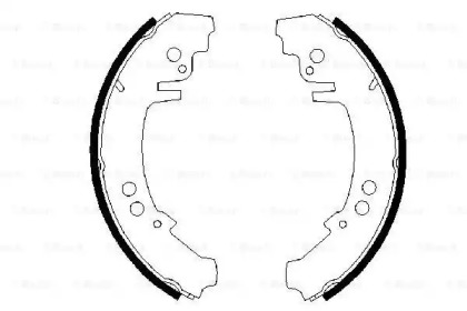 Комлект тормозных накладок (BOSCH: 0 986 487 421)
