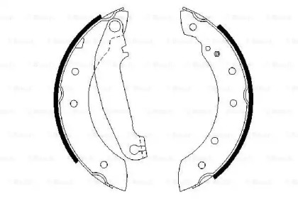 Комлект тормозных накладок (BOSCH: 0 986 487 485)