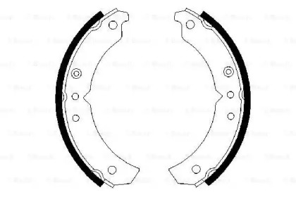 Комлект тормозных накладок (BOSCH: 0 986 487 492)