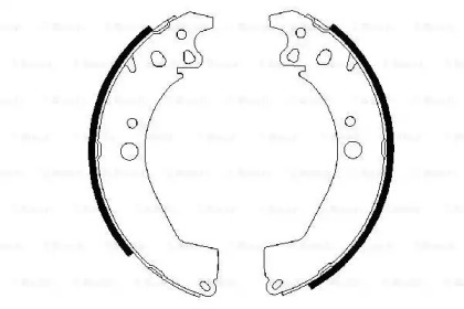 Комлект тормозных накладок (BOSCH: 0 986 487 499)
