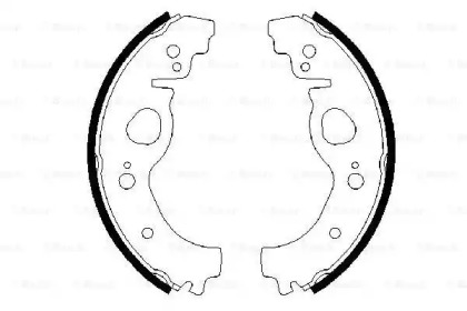 Комлект тормозных накладок (BOSCH: 0 986 487 519)