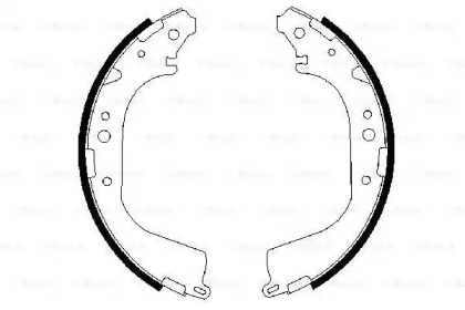 Комлект тормозных накладок (BOSCH: 0 986 487 530)