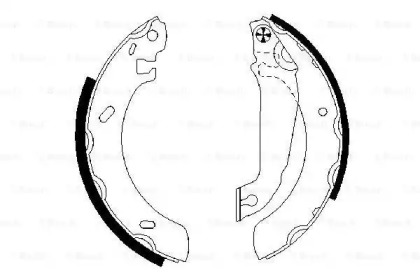 Комлект тормозных накладок (BOSCH: 0 986 487 537)