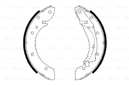 Комлект тормозных накладок (BOSCH: 0 986 487 552)