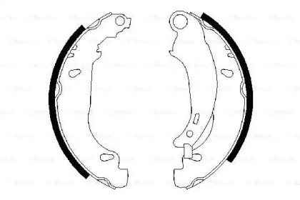 Комлект тормозных накладок (BOSCH: 0 986 487 568)
