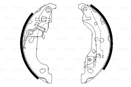 Комлект тормозных накладок (BOSCH: 0 986 487 597)