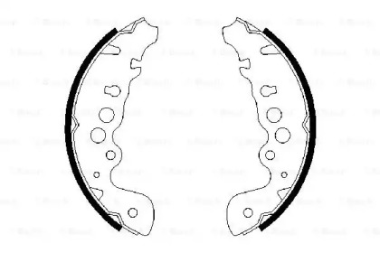 Комлект тормозных накладок (BOSCH: 0 986 487 616)