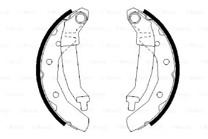 Комлект тормозных накладок (BOSCH: 0 986 487 628)