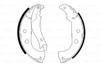 Комлект тормозных накладок (BOSCH: 0 986 487 629)