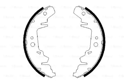 Комлект тормозных накладок (BOSCH: 0 986 487 634)