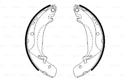 Комлект тормозных накладок (BOSCH: 0 986 487 642)