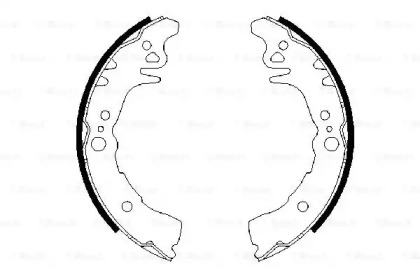 Комлект тормозных накладок (BOSCH: 0 986 487 689)