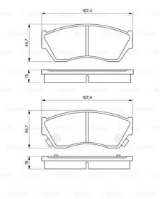 Комплект тормозных колодок (BOSCH: 0 986 493 340)