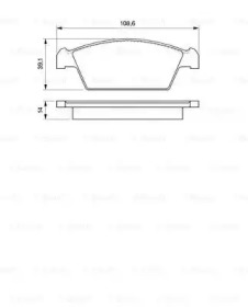 Комплект тормозных колодок (BOSCH: 0 986 494 066)