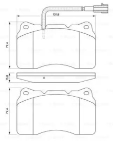 Комплект тормозных колодок (BOSCH: 0 986 494 067)