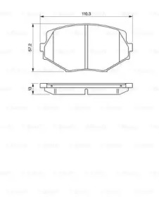 Комплект тормозных колодок (BOSCH: 0 986 494 080)