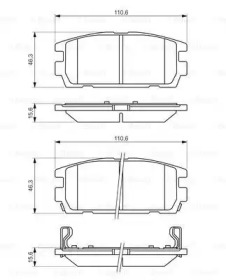 Комплект тормозных колодок (BOSCH: 0 986 494 137)