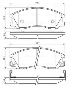 Комплект тормозных колодок (BOSCH: 0 986 494 138)