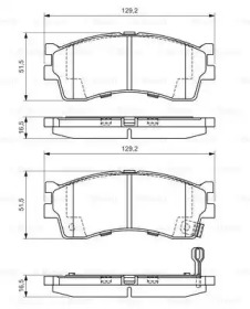 Комплект тормозных колодок (BOSCH: 0 986 494 146)