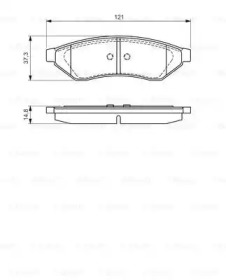 Комплект тормозных колодок (BOSCH: 0 986 494 172)