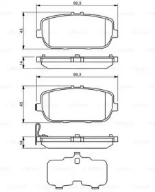 Комплект тормозных колодок (BOSCH: 0 986 494 190)