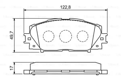 Комплект тормозных колодок (BOSCH: 0 986 494 198)