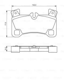 Комплект тормозных колодок (BOSCH: 0 986 494 205)