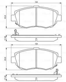 Комплект тормозных колодок (BOSCH: 0 986 494 211)