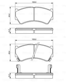 Комплект тормозных колодок (BOSCH: 0 986 494 234)