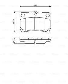 Комплект тормозных колодок (BOSCH: 0 986 494 253)