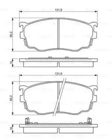 Комплект тормозных колодок (BOSCH: 0 986 494 258)