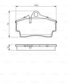 Комплект тормозных колодок (BOSCH: 0 986 494 265)