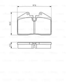 Комплект тормозных колодок (BOSCH: 0 986 494 267)