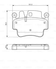 Комплект тормозных колодок (BOSCH: 0 986 494 281)