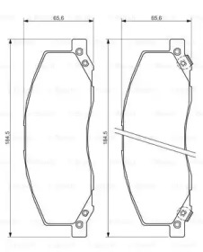 Комплект тормозных колодок (BOSCH: 0 986 494 298)