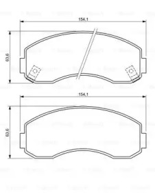 Комплект тормозных колодок (BOSCH: 0 986 494 314)