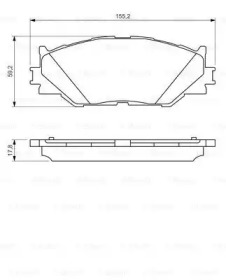 Комплект тормозных колодок (BOSCH: 0 986 494 316)