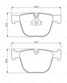 Комплект тормозных колодок (BOSCH: 0 986 494 325)