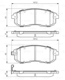 Комплект тормозных колодок (BOSCH: 0 986 494 337)