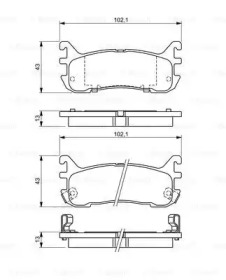 Комплект тормозных колодок (BOSCH: 0 986 494 341)